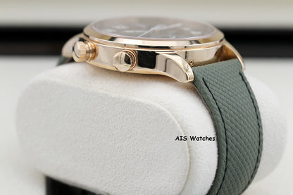 Patek Philippe 5524R Calatrava Pilot Travel Time Rose Gold Brown Dial 42MM Box & Paper