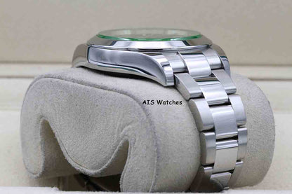 Rolex Milgauss 116400 GV Green Crystal Black Dial 2021 Box & Papers