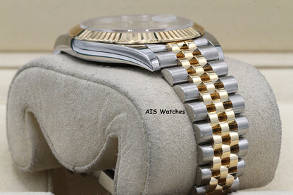Rolex 126333 DateJust 41MM 18K YG/SS Silver Stick Dial Jubilee Bracelet 2023 Box & Papers
