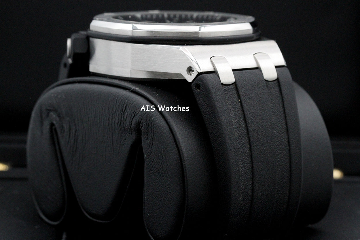 Audemars Piguet 15710ST Royal Oak Offshore Diver Black Dial 42MM Box & Papers