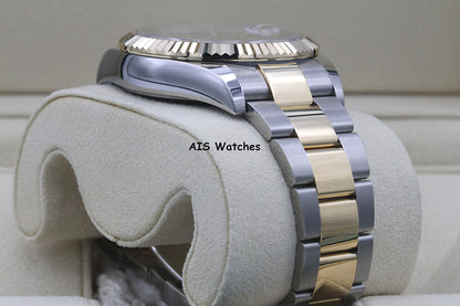 Rolex 326933 Sky-Dweller 18K Yellow Gold / SS Oyster Champagne Dial B&P