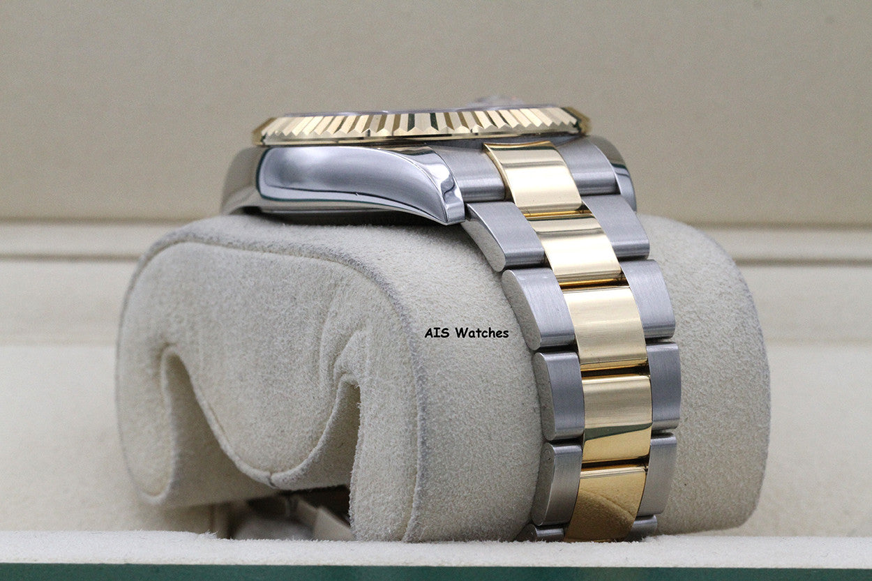 Rolex 326933 Sky-Dweller 18K Yellow Gold / SS Oyster Champagne Dial BP
