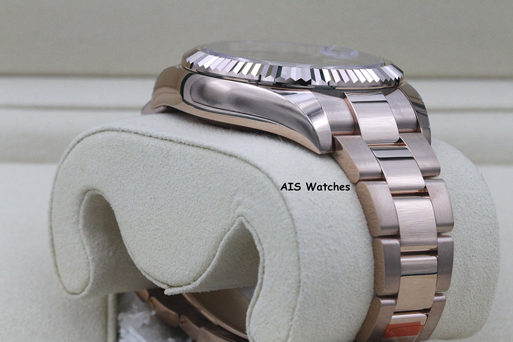 Rolex 326935 Sky-Dweller 18K Rose Gold Rhodium Dial Box & Papers