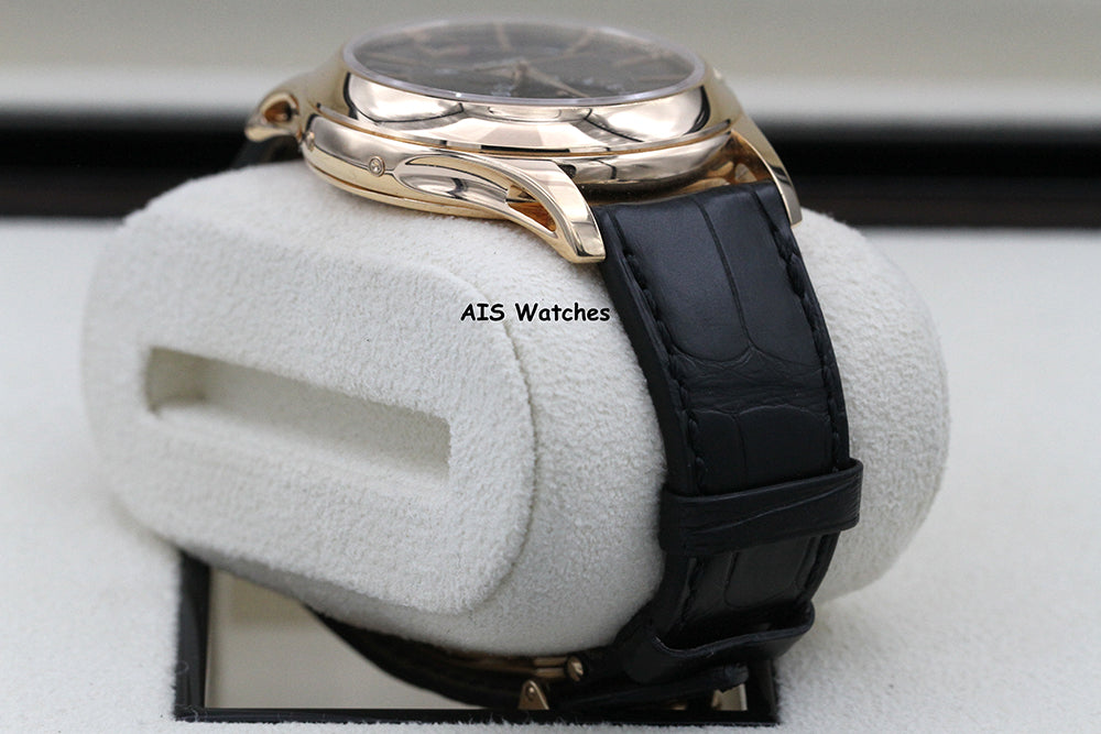 Patek Philippe Annual Calendar 5205R Rose Gold Black Dial Box & Papers