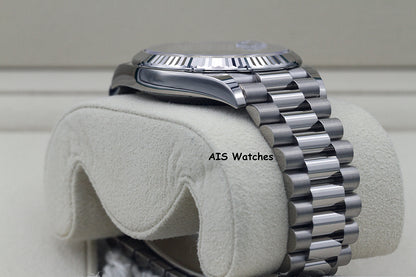 BNIB Rolex 228239 DayDate 40MM DD40 White Gold Black Stick Dial