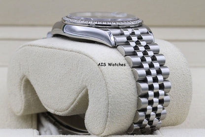 Rolex Datejust 36MM 126284RBR Diamond Bezel Jubilee Palm Green Dial B&P
