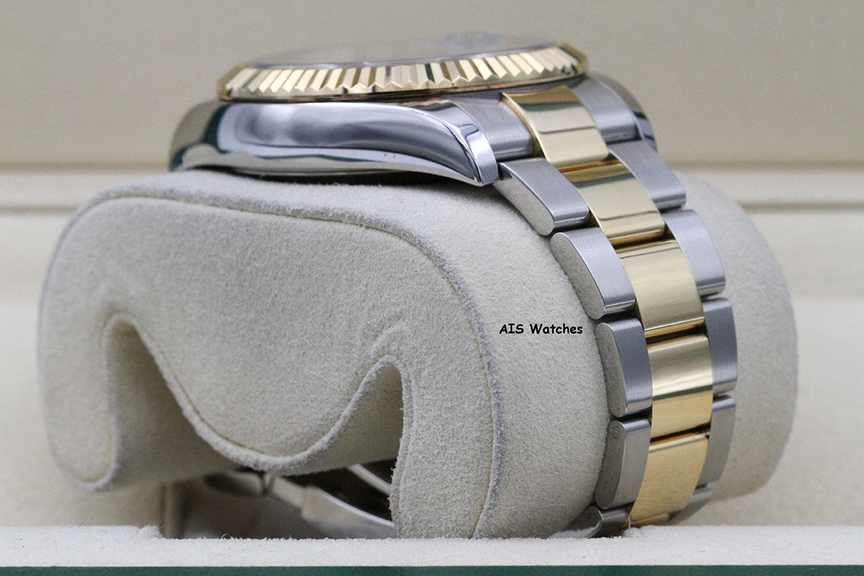 Rolex 326933 Sky-Dweller 18K Yellow Gold / SS Oyster Black Dial BP