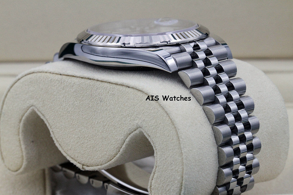 BNIB Rolex Datejust 41MM 126334 White Stick Dial Jubilee Box & Paper