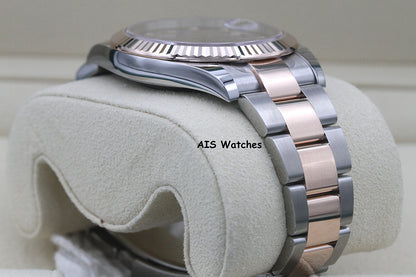 BNIB Rolex 126331 DateJust 41MM 18K RG / SS Chocolate Diamond Dial Oyster B&P