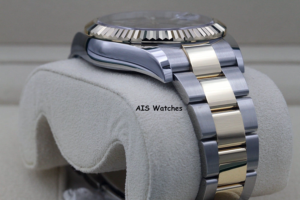 Rolex 326933 Sky-Dweller 18K Yellow Gold / Stainless Steel Black Dial B&P
