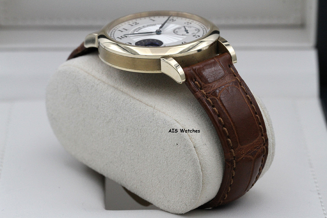A. Lange & Sohne 1815 Moonphase F.A. Lange Homage 212.050 18K Gold 37.40MM Box & Papers