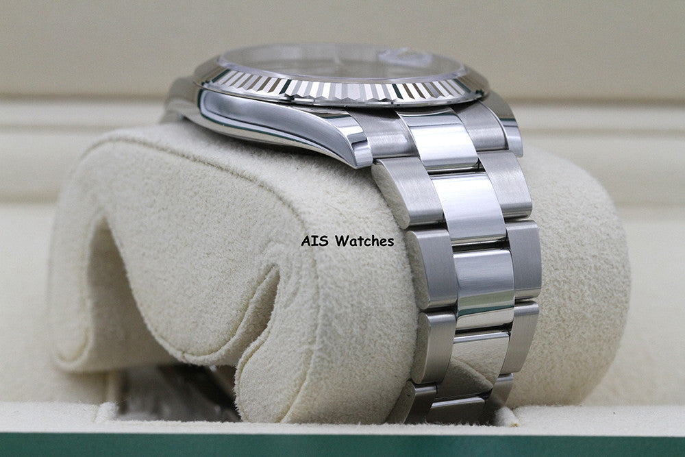 BNIB Rolex Datejust 41MM 126334 Wimbledon Slate Roman Dial Oyster Box & Papers