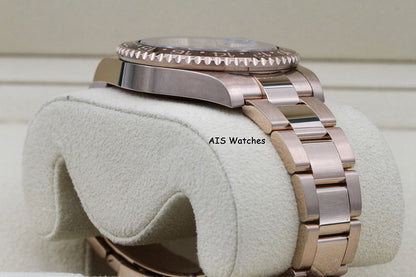 Rolex 126715 CHNR GMT Master II 18K Rose Gold RootBeer Ceramic 2023 Box & Papers