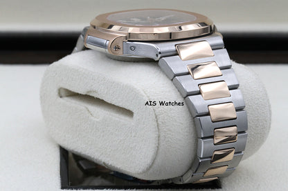 Patek Philippe Nautilus 5980/1AR Chronograph 18K Rose Gold / Stainless Steel Blue Dial Box & Papers