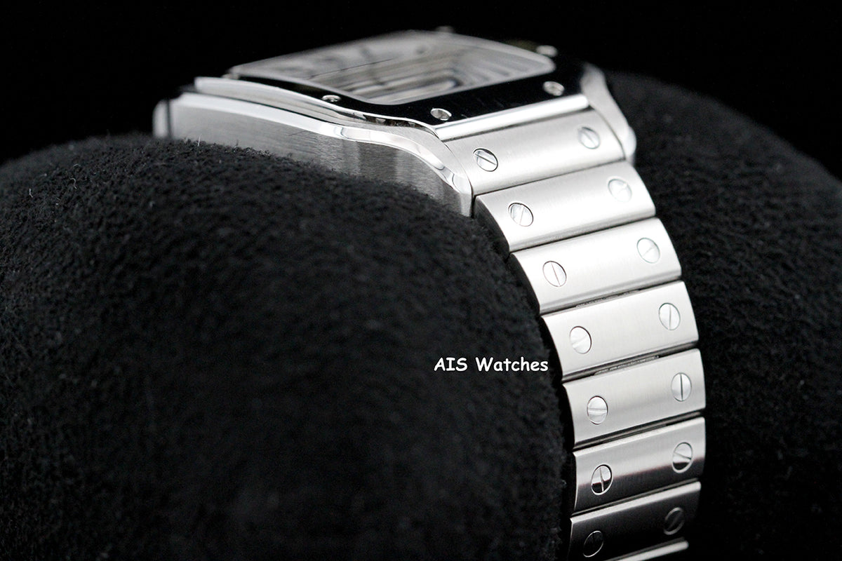 Cartier Santos De Cartier Medium Steel WSSA0029 Silver Dial 35.1MM Box & Papers