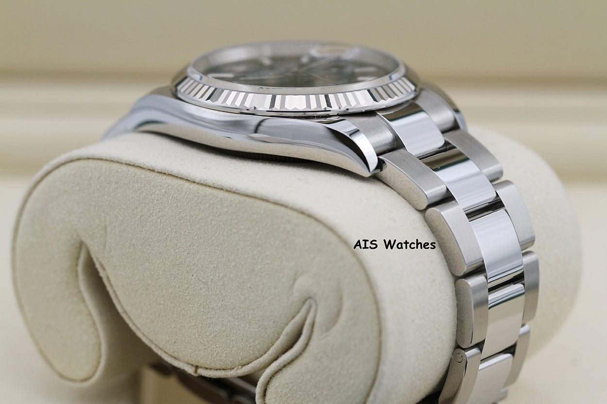 Rolex Datejust 36MM 126234 Oyster Black Stick Dial Stainless Steel B&P