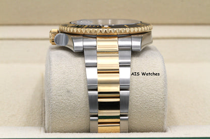 Rolex Submariner 18K YG/SS 116613LN Black Dial Ceramic 40MM 2015 B&P