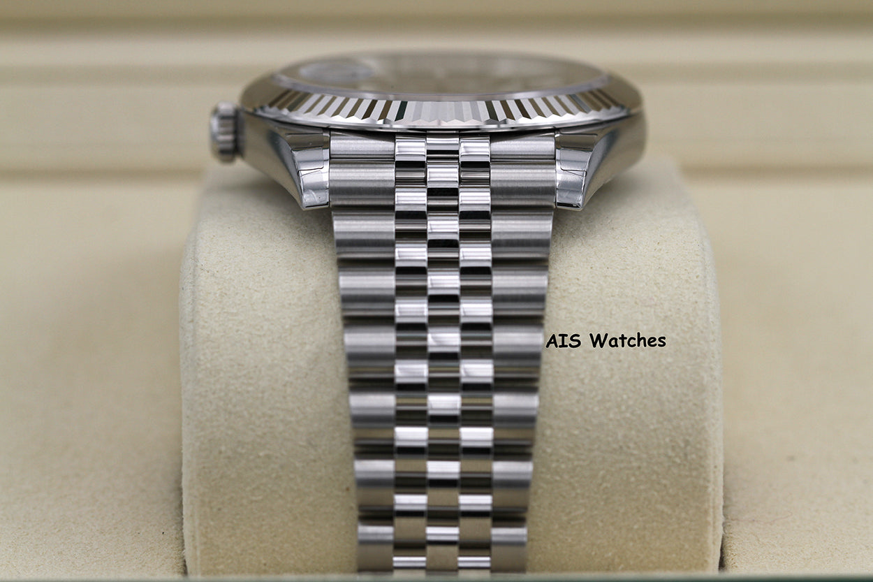 BNIB Rolex Datejust 41MM 126334 Green Stick Dial Jubilee Box & Paper