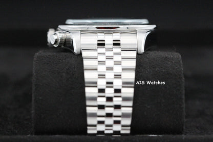 Tudor 79360N Black Bay Chronograph 41MM Flamingo Blue Dial SS Jubilee Bracelet B&P
