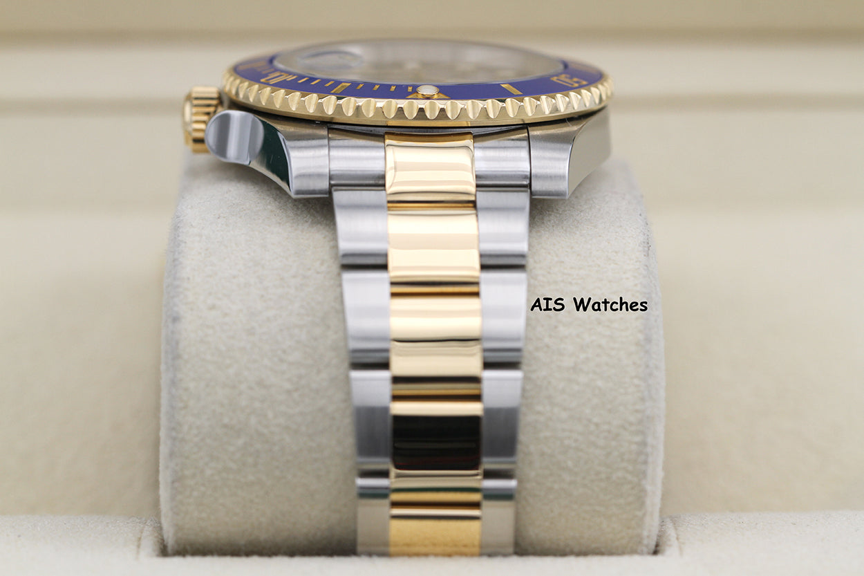 Rolex Submariner 18K YG/SS 116613LB SunBurst Blue Dial Ceramic 40MM 2020 B&P