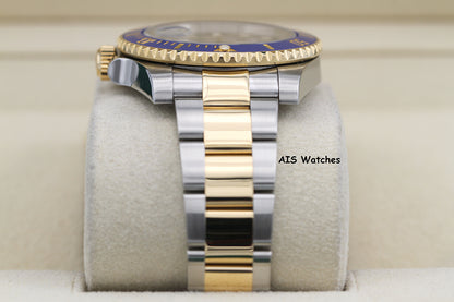 Rolex Submariner 18K YG/SS 116613LB SunBurst Blue Dial Ceramic 40MM 2020 B&P