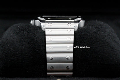 Cartier Santos De Cartier Medium Steel WSSA0029 Silver Dial 35.1MM Box & Papers