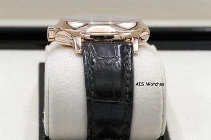 Patek Philippe Annual Calendar 5205R Rose Gold Green Dial Box & Papers