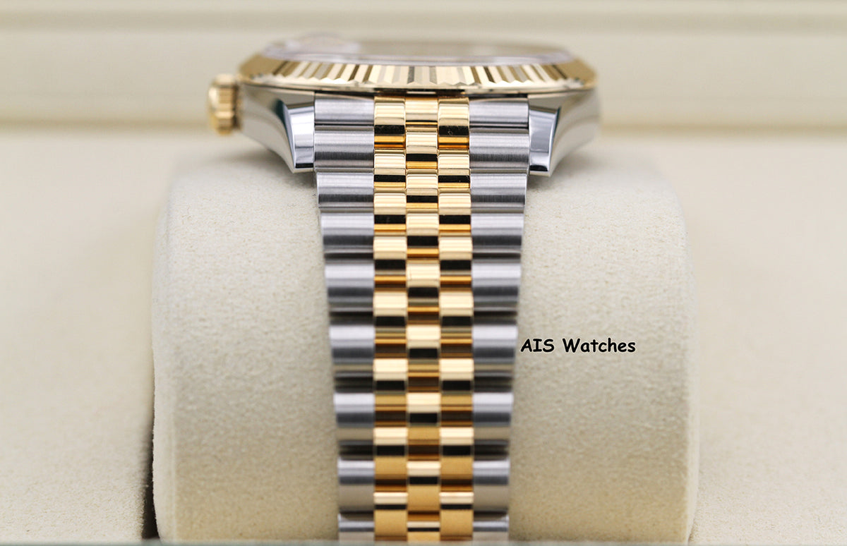 BNIB Rolex 126233 DateJust 36MM 18K YG/SS Champagne Diamond Dial Jubilee Bracelet B&P