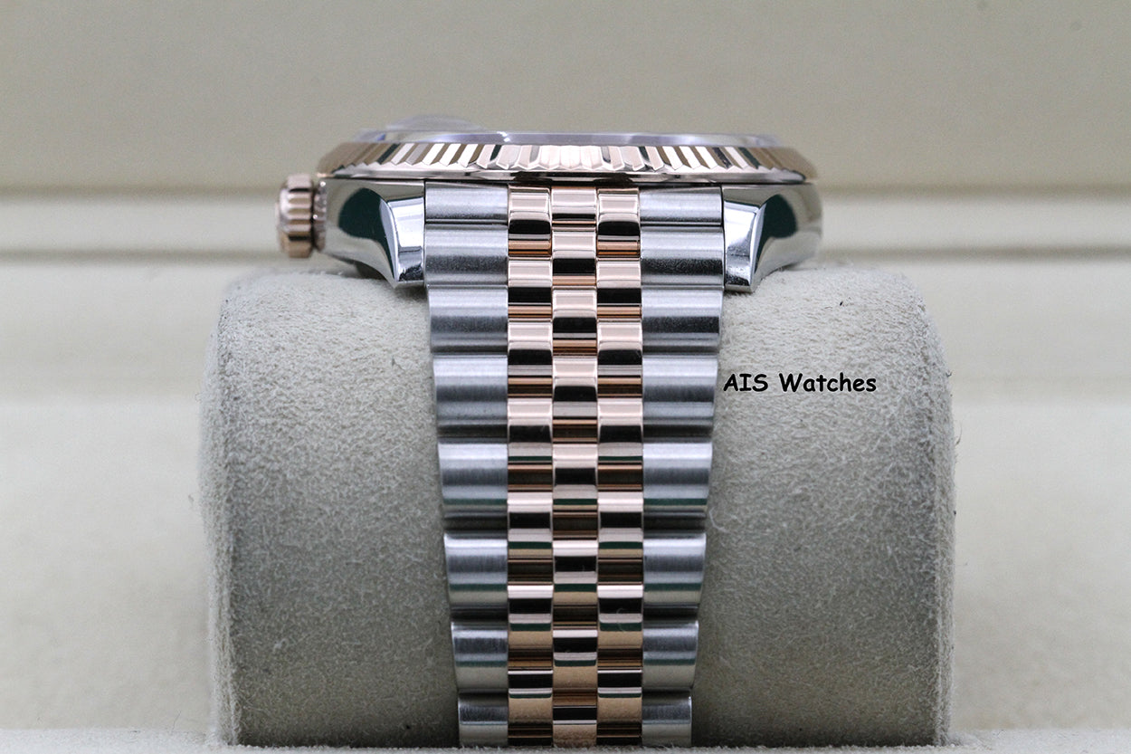 Rolex 126231 DateJust 36MM 18K RG/SS Rhodium Stick Dial Jubilee Bracelet B&P