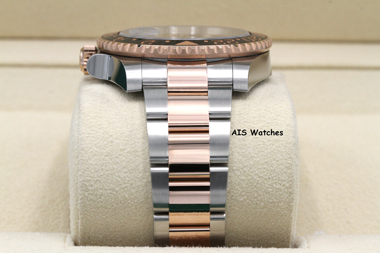 Rolex 126711 CHNR GMT Master II 18K Rose Gold / SS RootBeer Ceramic B&P