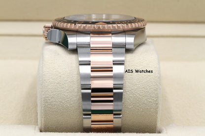 Rolex 126711 CHNR GMT Master II 18K Rose Gold / SS RootBeer Ceramic B&P