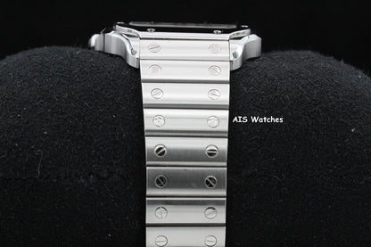 Cartier Santos De Cartier Medium Steel WSSA0029 White Dial 35.1MM Box & Papers