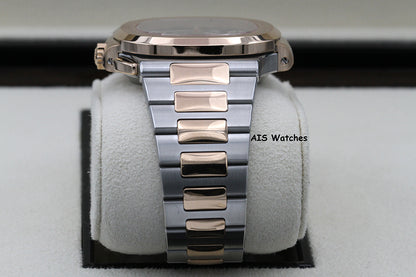 Patek Philippe Nautilus 5980/1AR Chronograph 18K Rose Gold / Stainless Steel Blue Dial Box & Papers