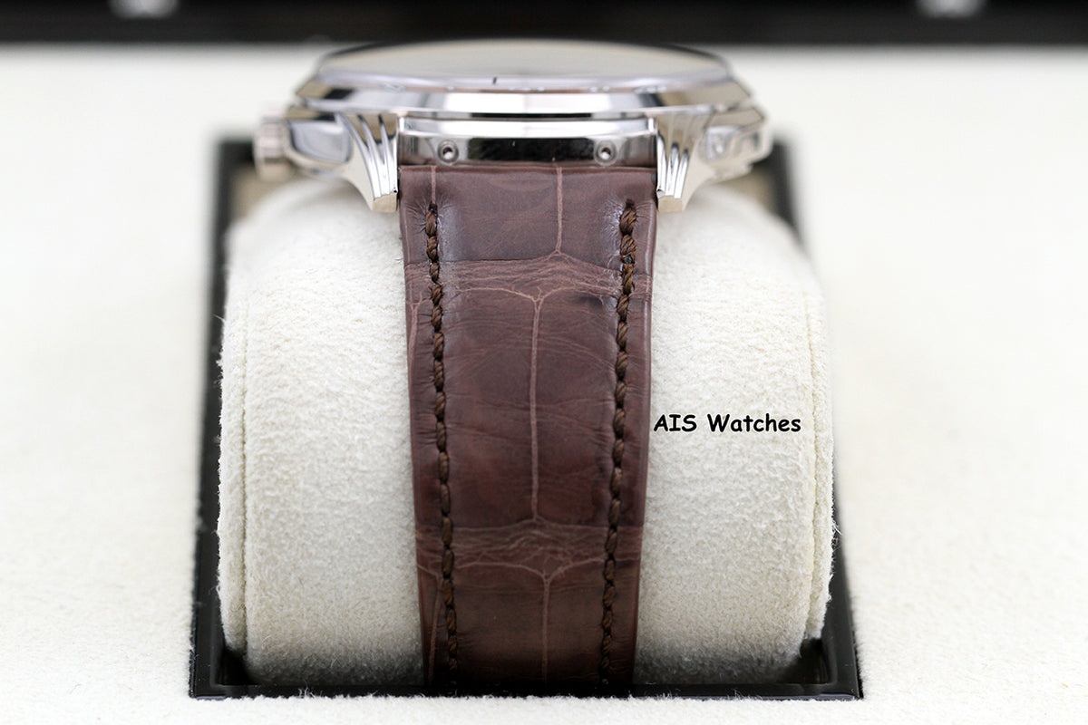 Patek Philippe Perpetual Calendar 5320G White Gold Rose Dial Box & Papers