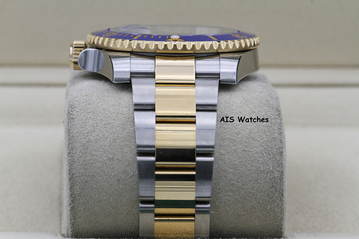 Rolex Submariner 18K YG/SS 116613LB SunBurst Blue Dial Ceramic 40MM 2018 B&P