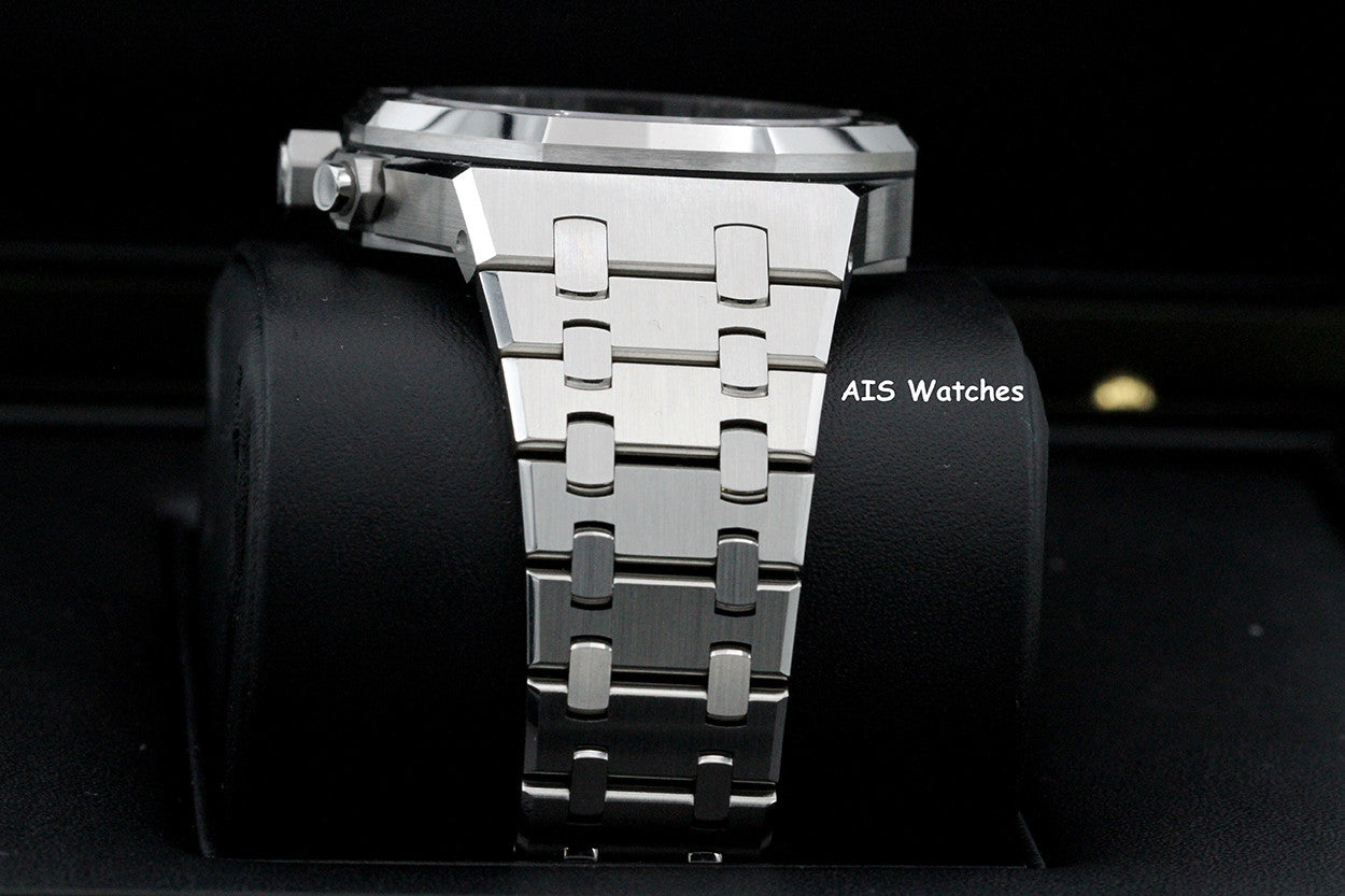 BNIB Audemars Piguet 26715ST Royal Oak Chronograph Blue Dial 38MM Box & Papers