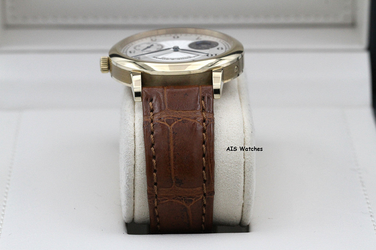A. Lange & Sohne 1815 Moonphase F.A. Lange Homage 212.050 18K Gold 37.40MM Box & Papers