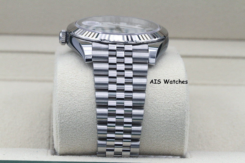 BNIB Rolex Datejust 41MM 126334 White Roman Dial Jubilee Box & Papers