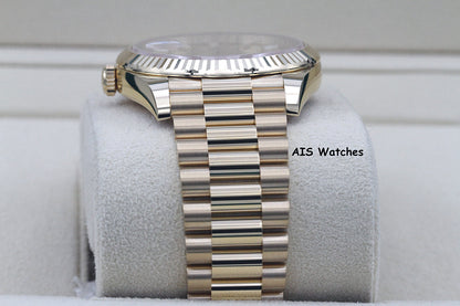 BNIB Rolex 228238 DayDate 40MM DD40 Yellow Gold Champagne Baguette Diamond Dial