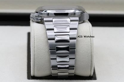 Patek Philippe Nautilus 5990/1A Chronograph Travel Time Grey Dial Box & Paper