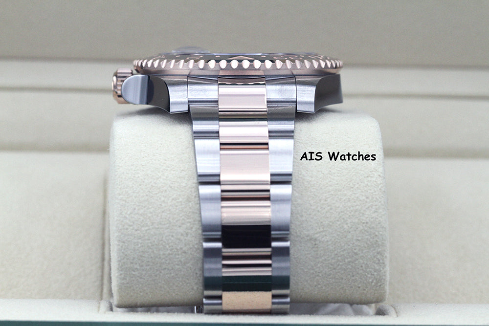 BNIB Rolex 126711 CHNR GMT Master II 18K Rose Gold / SS RootBeer Ceramic B&P