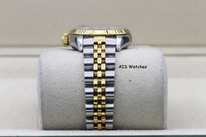 Rolex Ladies Two-Tone DateJust 69173 Champagne Dial 26MM S Serial - 1995 with Papers