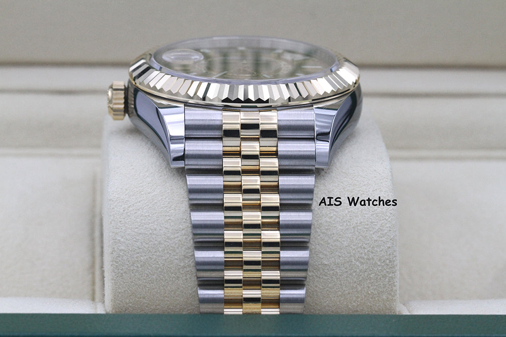 Rolex 326933 Sky-Dweller 18K Yellow Gold / SS Jubilee Champagne Dial B&P