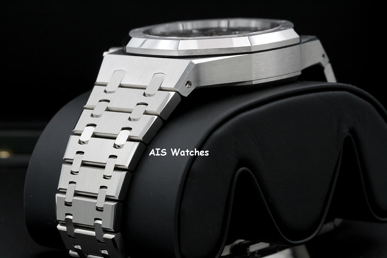 BNIB Audemars Piguet 26240ST 41MM Royal Oak Chronograph Blue Dial B&P