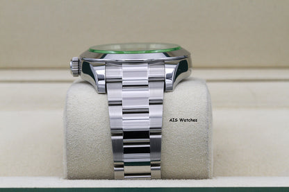 Rolex Milgauss Z-BLUE 116400GV Green Crystal Blue Dial 2021 Box & Papers