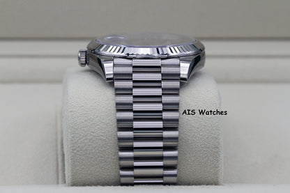 BNIB Rolex 228239 DayDate 40MM DD40 White Gold Black Stick Dial