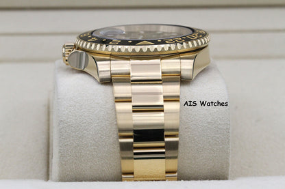 Rolex GMT-Master II 116718 LN 18K Yellow Gold Black Dial Black Ceramic BP