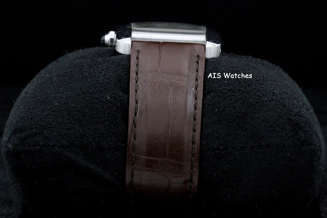 Cartier Tank Americaine W2603256 18K WG Automatic Silver Dial B&P