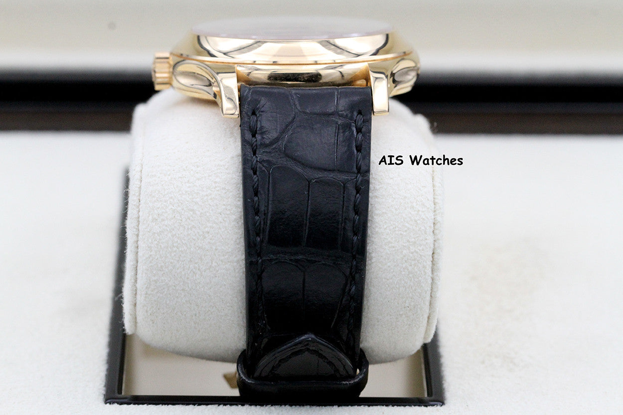 Patek Philippe Annual Calendar 5205R Rose Gold Black Dial Box & Paper