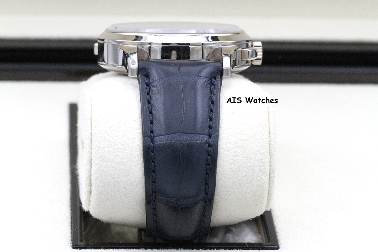 Patek Philippe 5930G World Time Chronograph White Gold Blue Dial Box & Paper